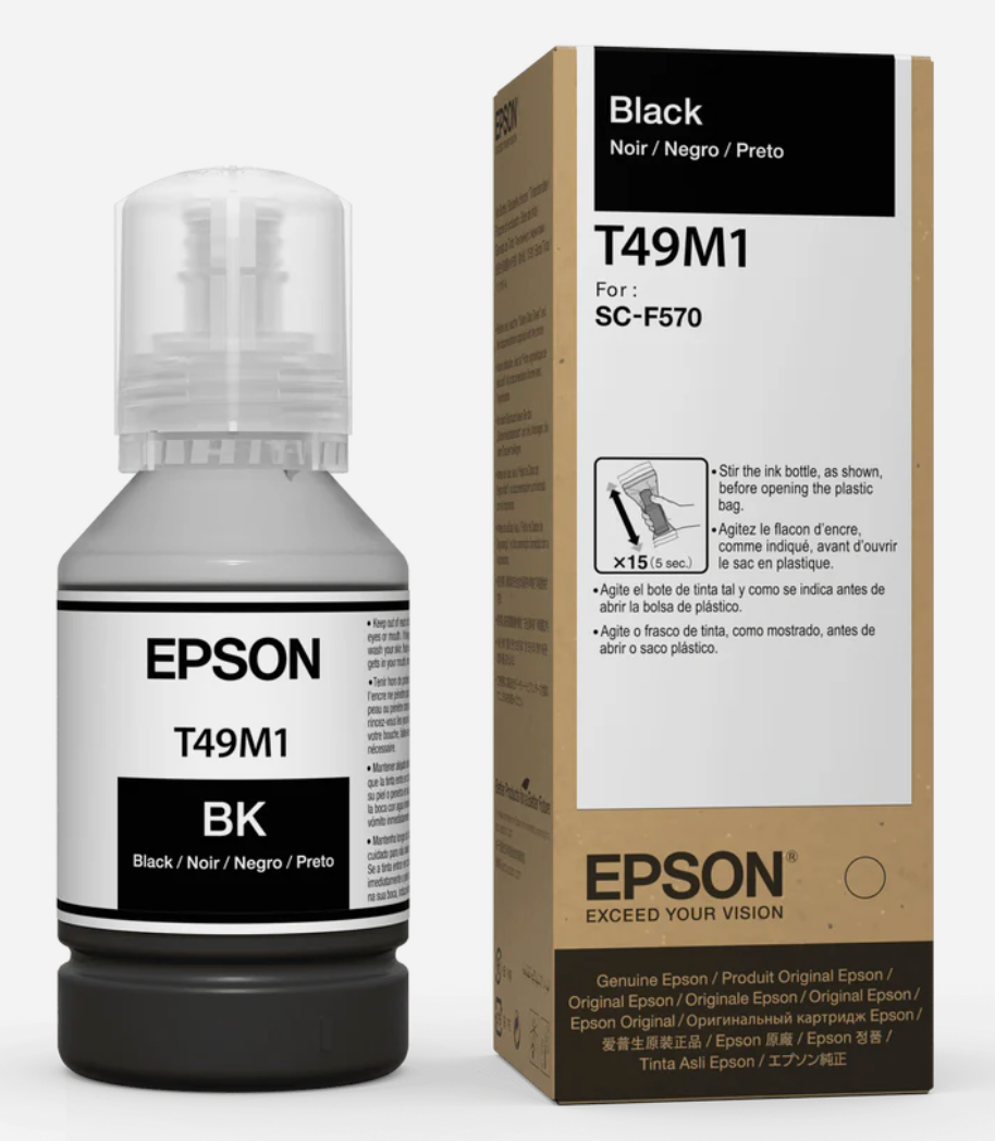 TINTA DE SUBLIMACION EPSON ORIGINAL 140ml T49M120 Negra