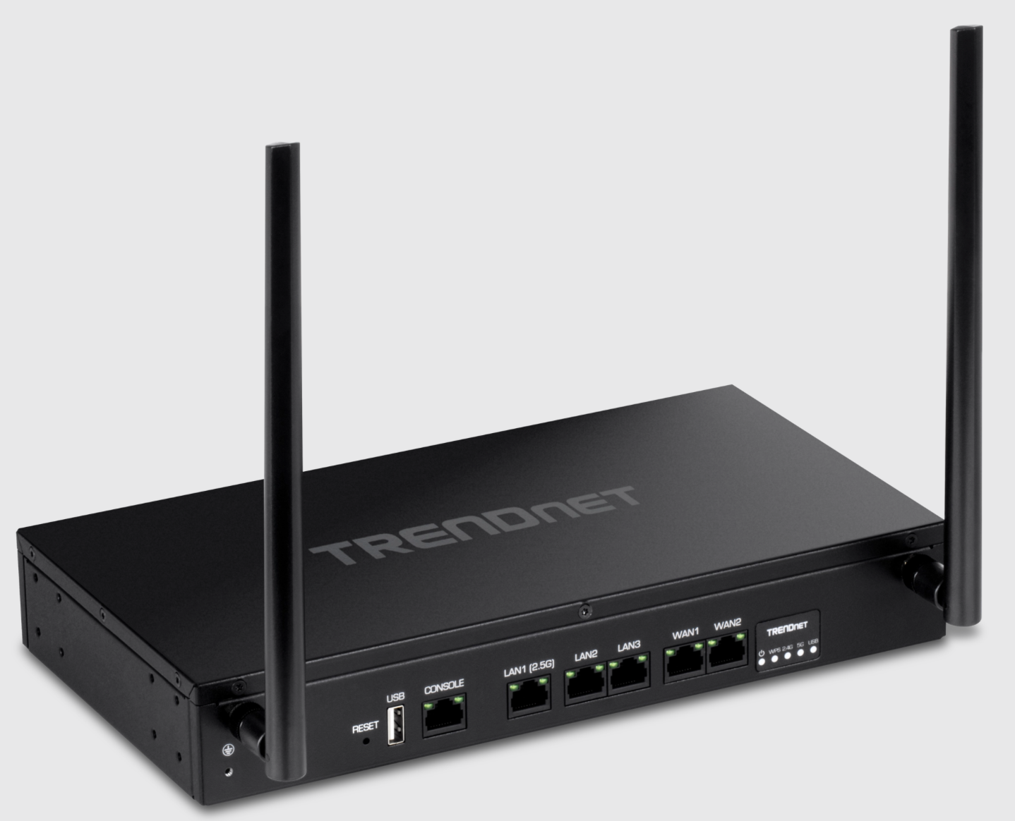TRENDnet AX1800 Router VPN WiFi de doble banda 6 Gigabit Dual-WAN, pequeñas empresas, red privada virtual, enrutamiento entre VLAN, QoS, soporte 2.5G, inalámbrico precifrado, negro, TEW-929DRU