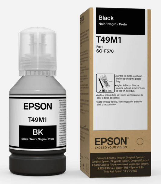 TINTA DE SUBLIMACION EPSON ORIGINAL 140ml T49M120 Negra