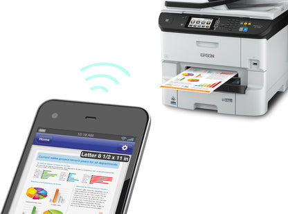 Impresora Epson Multifuncional  Pro WF-6590 - WiFi - USB - Ethernet - Impresion Remota - Color y B/N