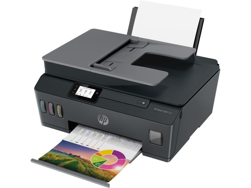 Impresora HP Smart Tank 530 Multifuncional - ADF - USB - Wi-Fi - Color y B/N