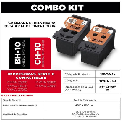 Cabezales en Combo - Cabezal Negro BH-1 + Cabezal de Color CH-1